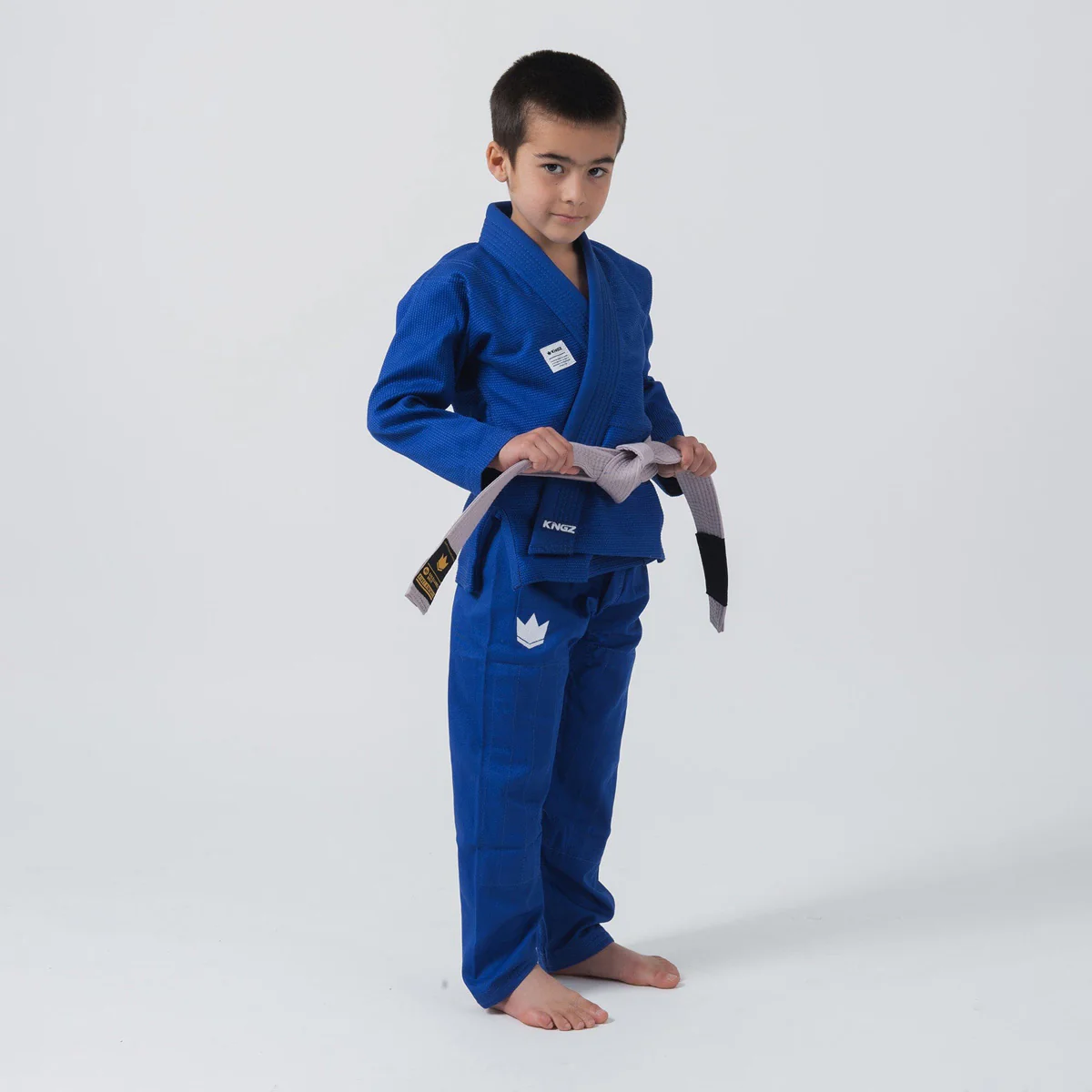 BJJ Gi niño Kingz Kore V2 IBJJF Azul - Image 2