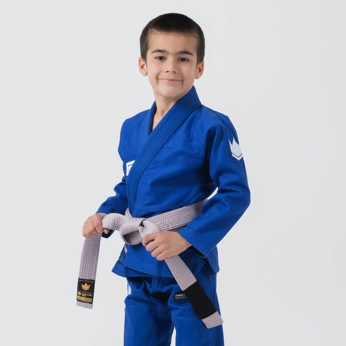BJJ Gi niño Kingz Kore V2 IBJJF Azul - Image 6