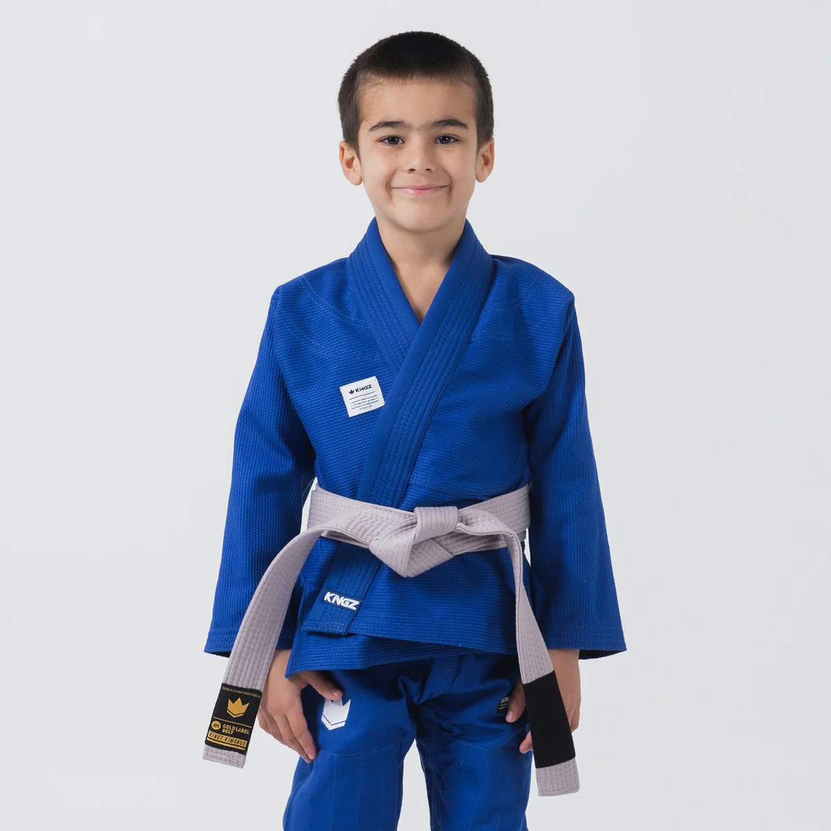 BJJ Gi niño Kingz Kore V2 IBJJF Azul - Image 7