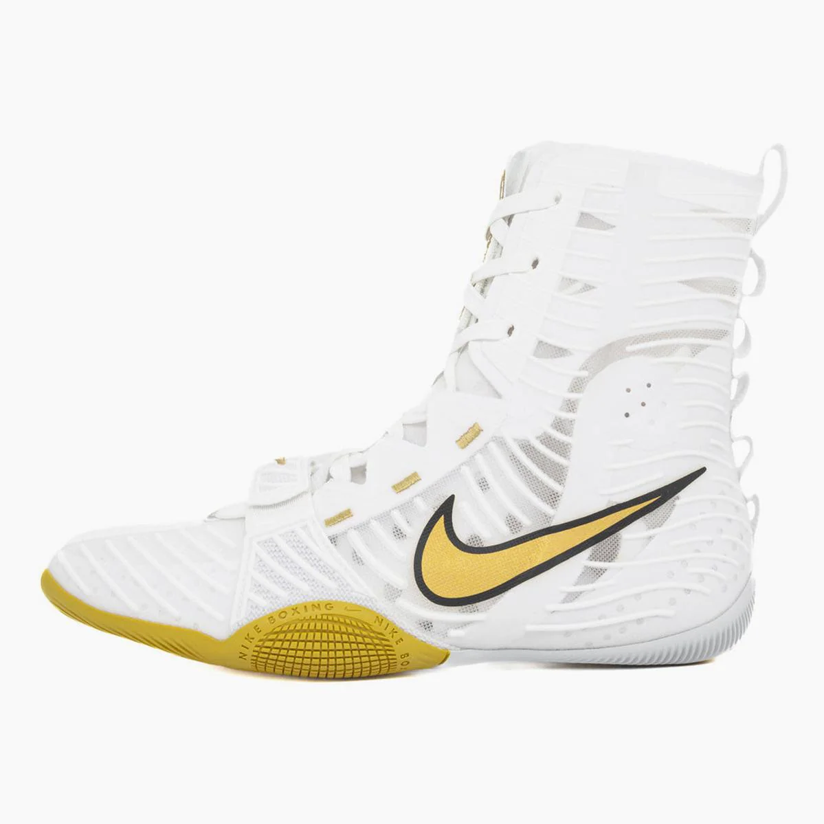 Botas de boxeo Nike Hyperko 3 blanco-oro