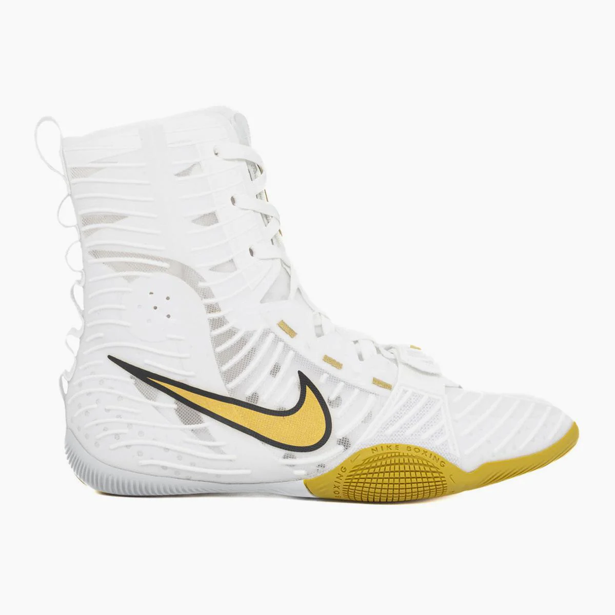 Botas de boxeo Nike Hyperko 3 blanco-oro - Image 3