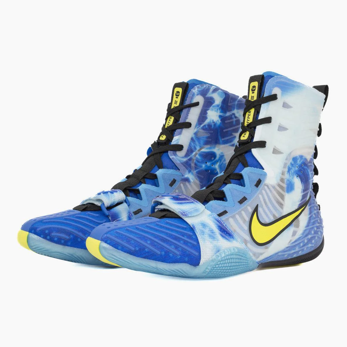 Botas de boxeo Nike Hyperko 3 SE Photo Blue-Sonic Yellow - Image 4