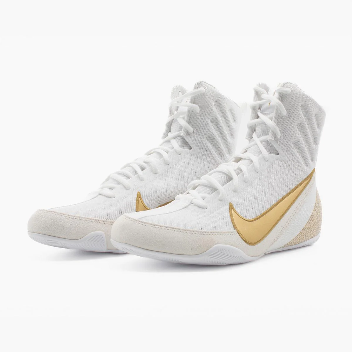 Botas de boxeo Nike Machomai 3 Blanco-oro  - Image 7