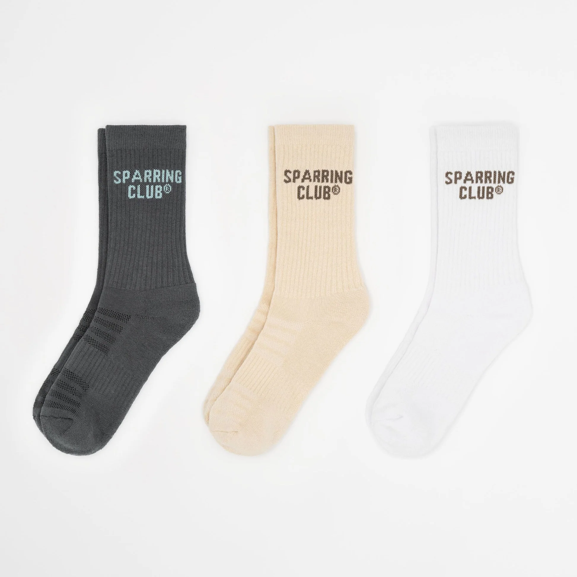 Calcetines Boxraw Crew Sparring Club (3 pares) Multicolor 