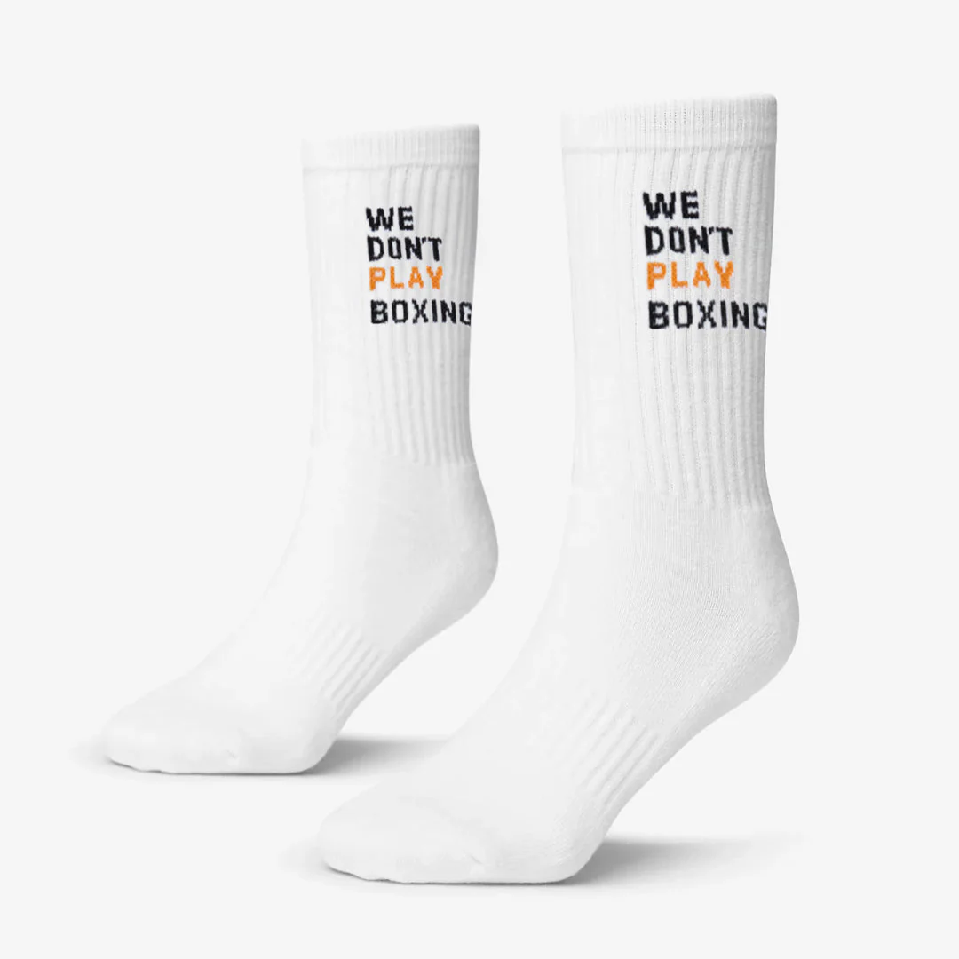 Calcetines Boxraw We Don't Play Boxing (3 pares) Blanco 