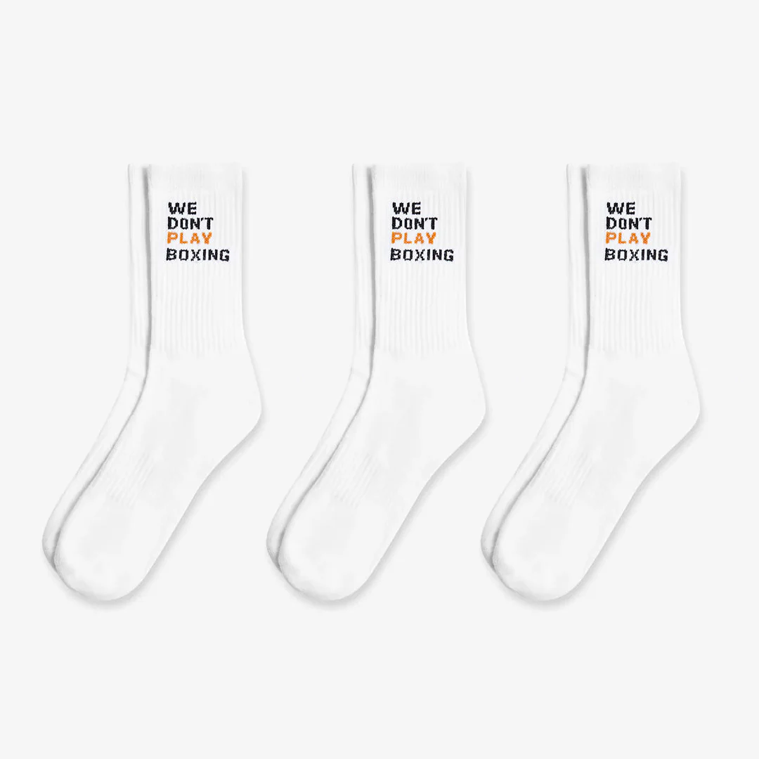 Calcetines Boxraw We Don't Play Boxing (3 pares) Blanco  - Image 4