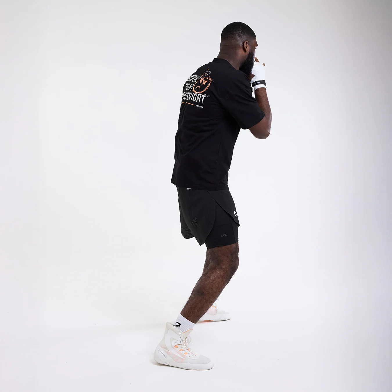 Camiseta Boxraw Hook Right Goodnight Oversize Negro - Image 3