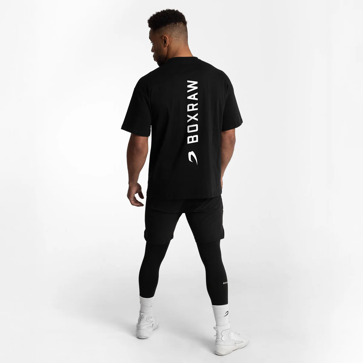 Camiseta Boxraw Lineal Oversize Negro - Image 4