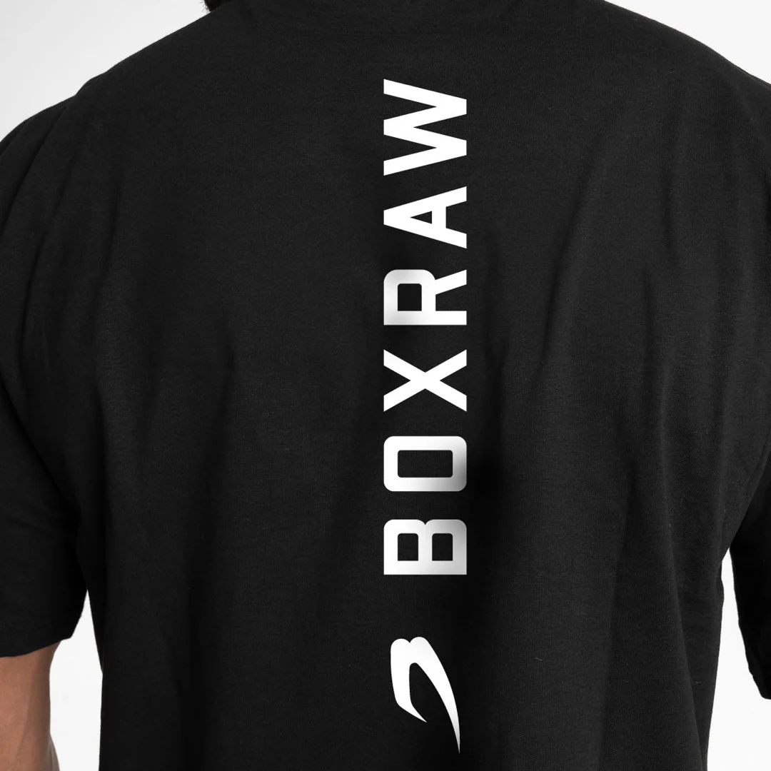 Camiseta Boxraw Lineal Oversize Negro - Image 9