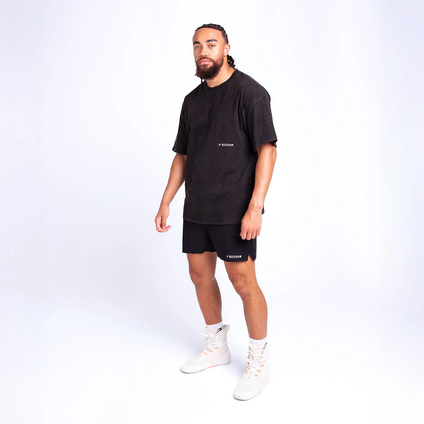 Camiseta Boxraw Sparring Club Oversize Negro - Image 3