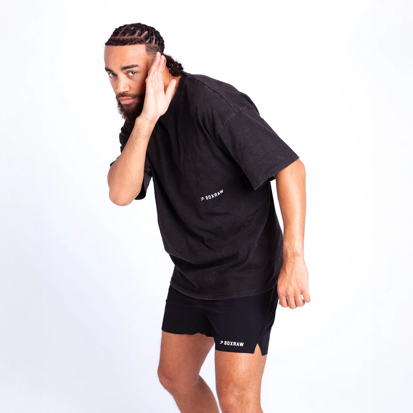 Camiseta Boxraw Sparring Club Oversize Negro - Image 4