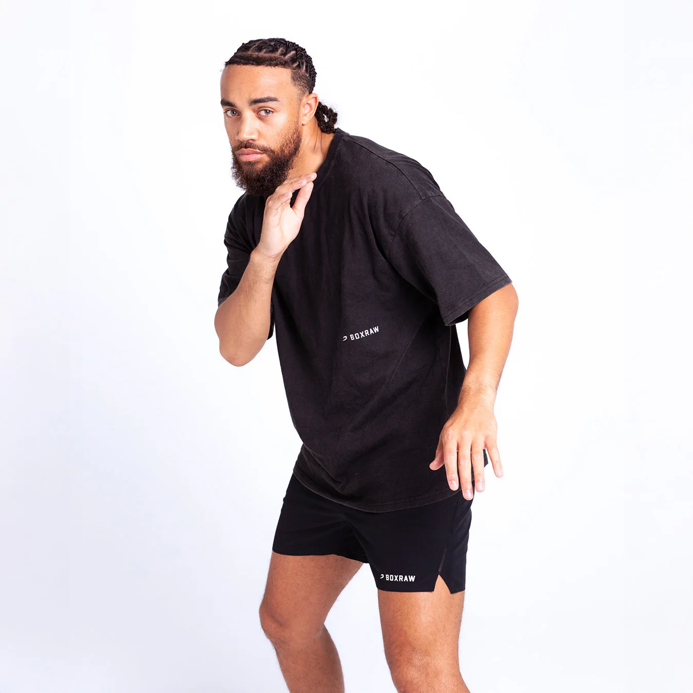 Camiseta Boxraw Sparring Club Oversize Negro - Image 5