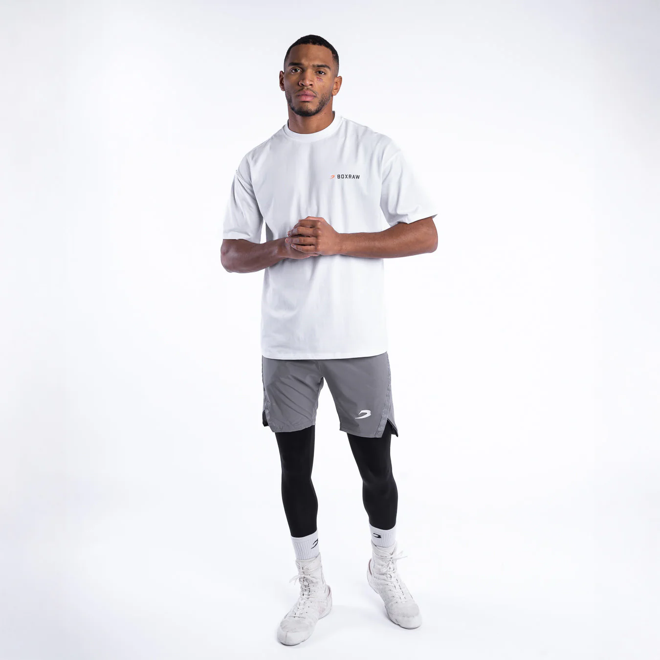 Camiseta Boxraw We Don't Play Boxing Oversize Blanco  - Image 2