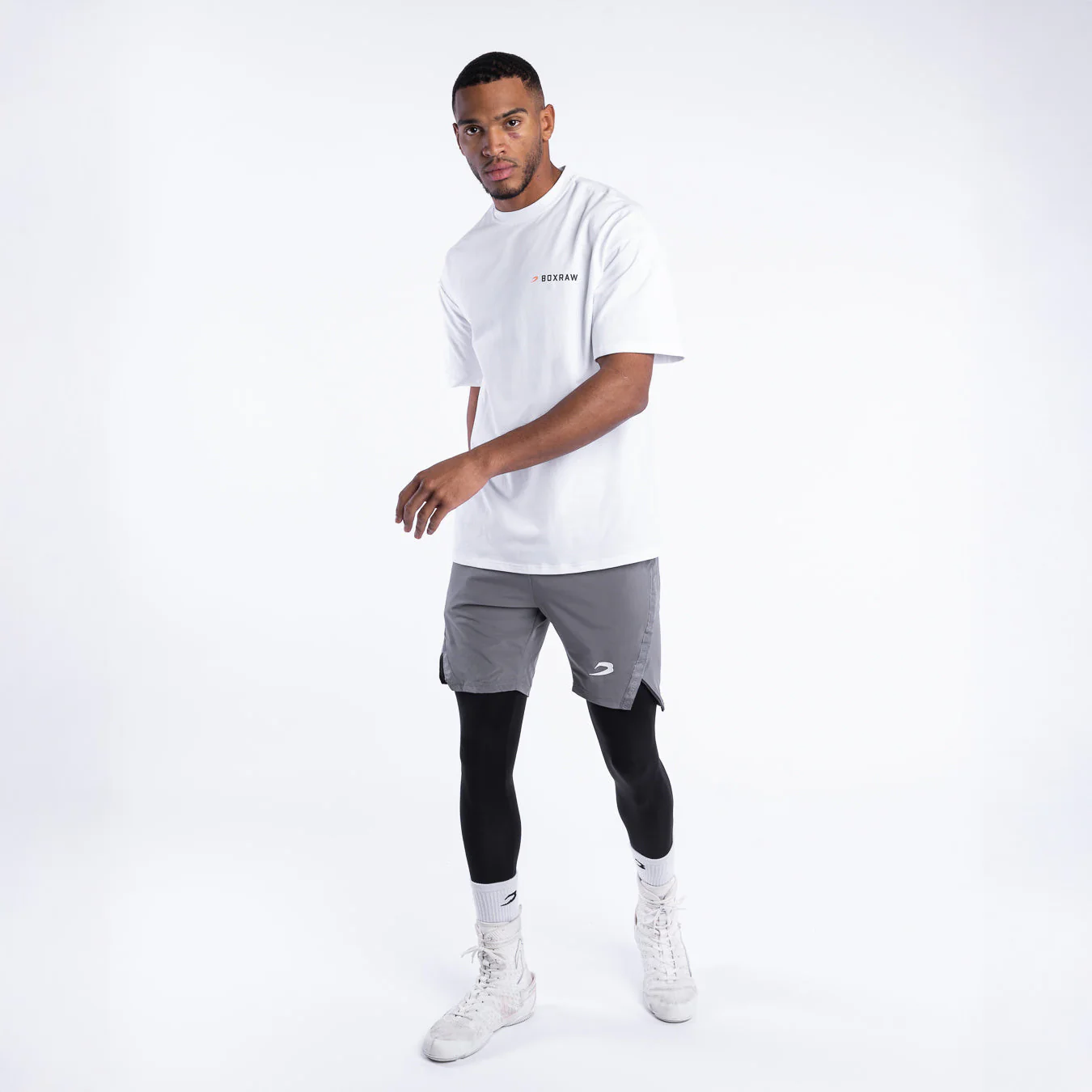 Camiseta Boxraw We Don't Play Boxing Oversize Blanco  - Image 3