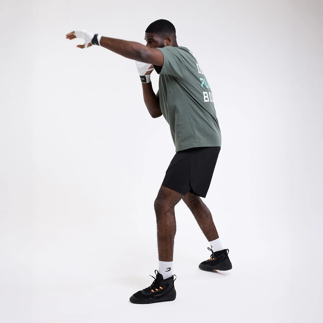 Camiseta Boxraw We Don't Play Boxing Oversize Verde - Image 3
