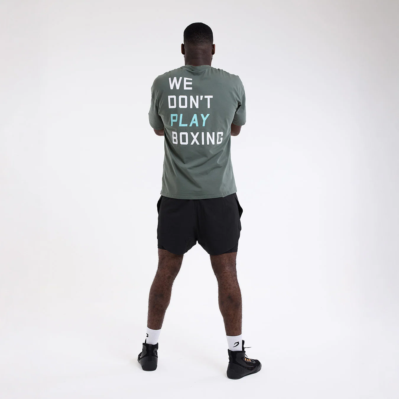 Camiseta Boxraw We Don't Play Boxing Oversize Verde - Image 4