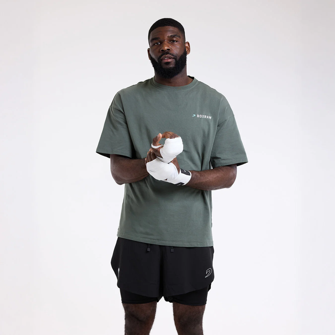 Camiseta Boxraw We Don't Play Boxing Oversize Verde - Image 5