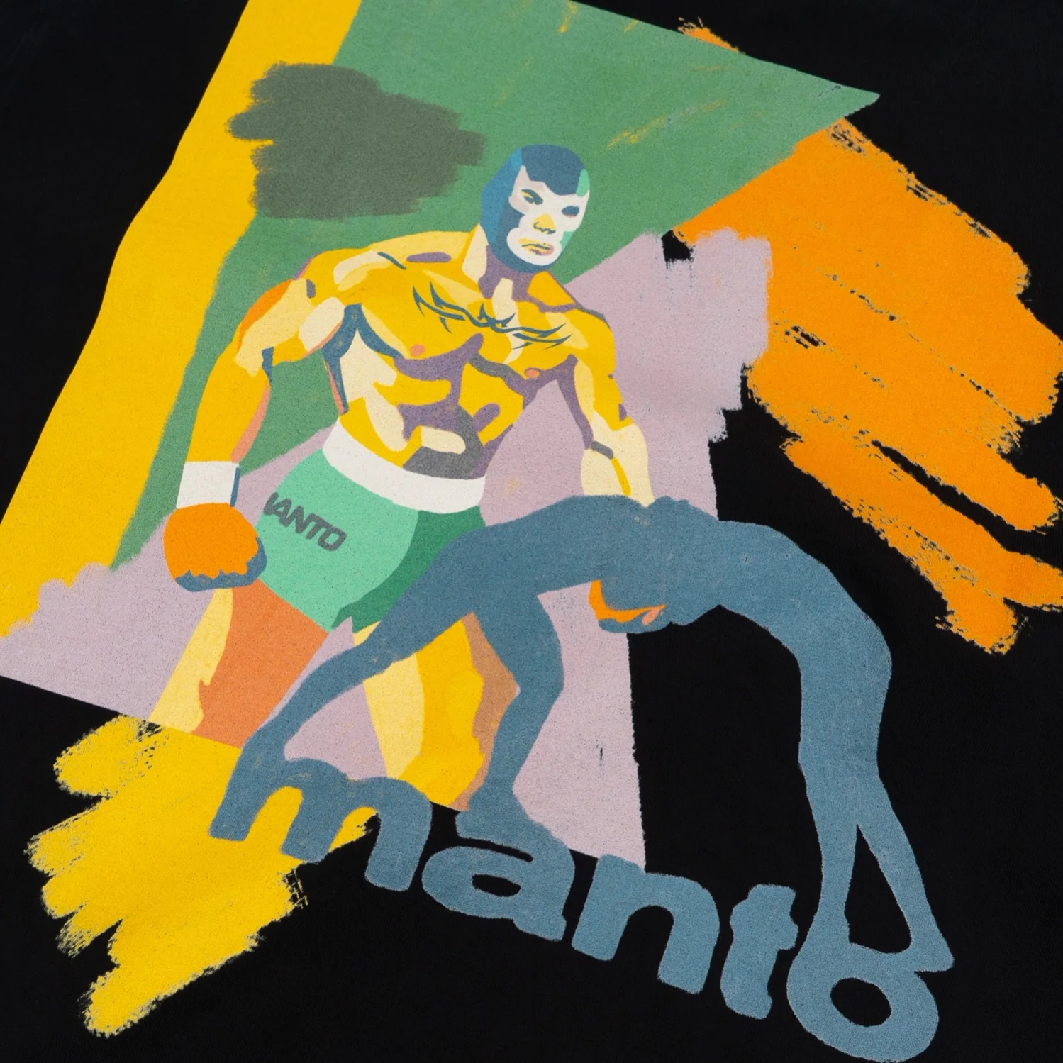 Camiseta Manto Luchador Negro - Image 3