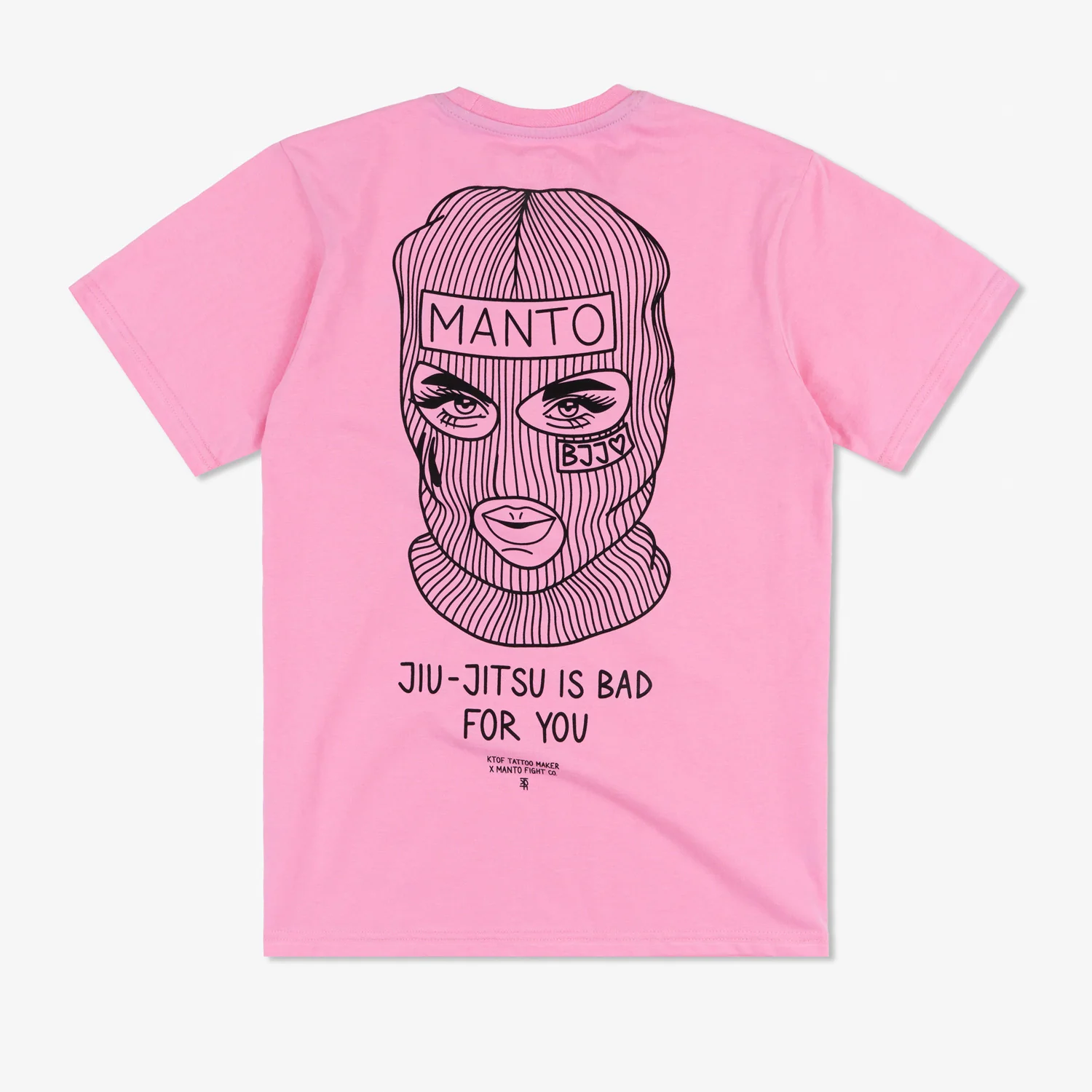 Camiseta Manto x KTOF Balaclava Rosa 