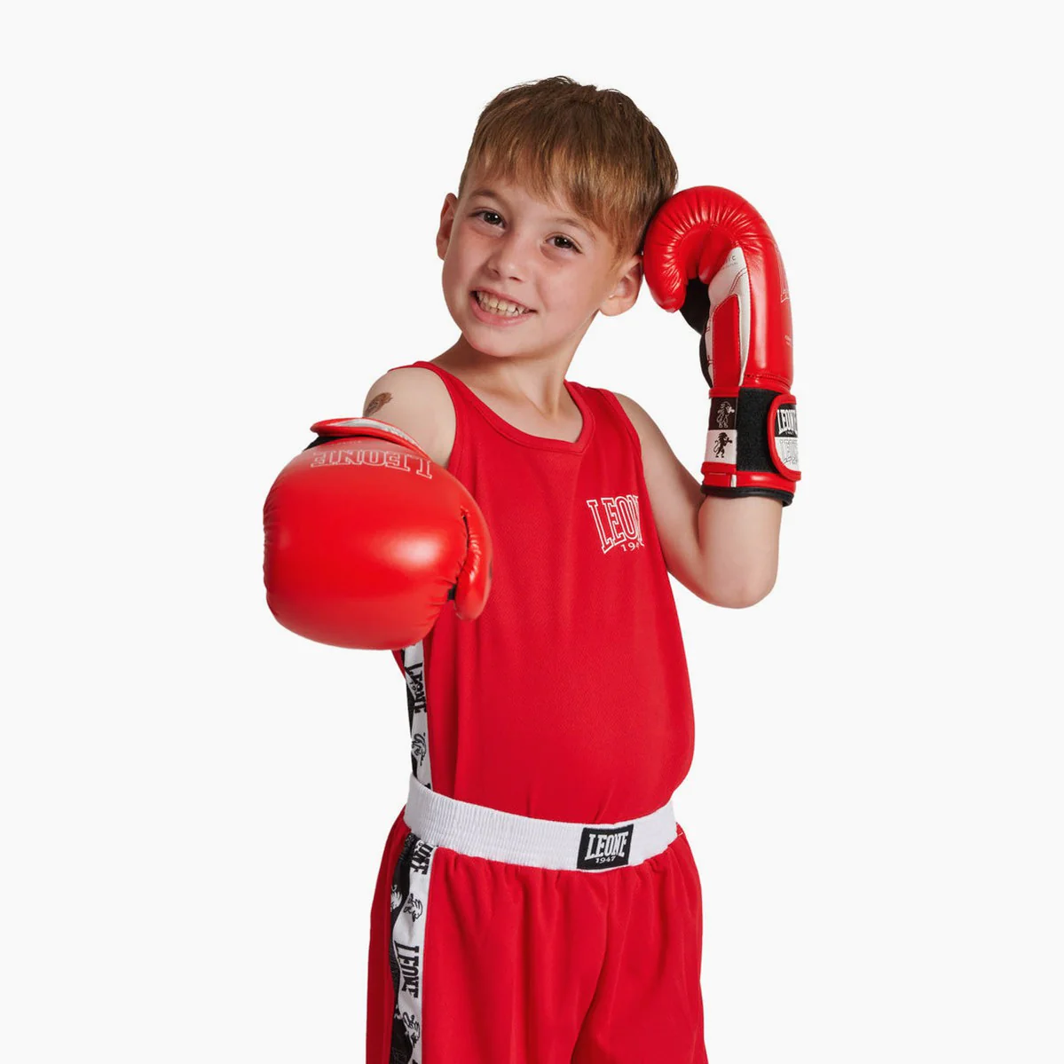 Camiseta sin mangas niño boxeo Leone Iconic AB231J  - Image 14