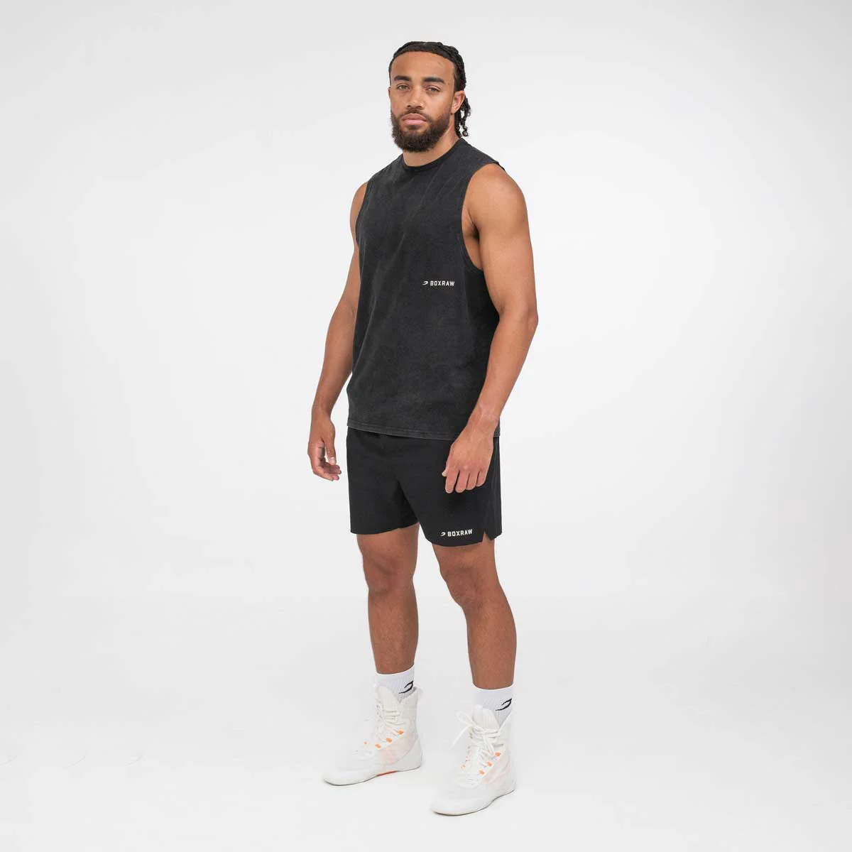 Camiseta sin mangas Boxraw Sparring Club Negro  - Image 2