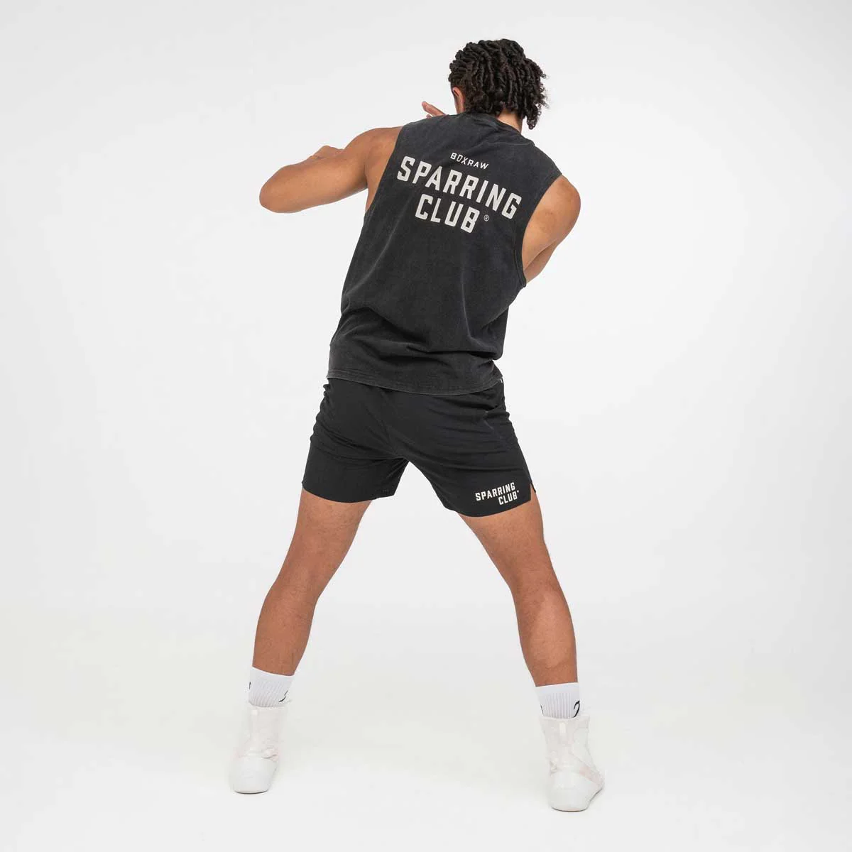 Camiseta sin mangas Boxraw Sparring Club Negro  - Image 4
