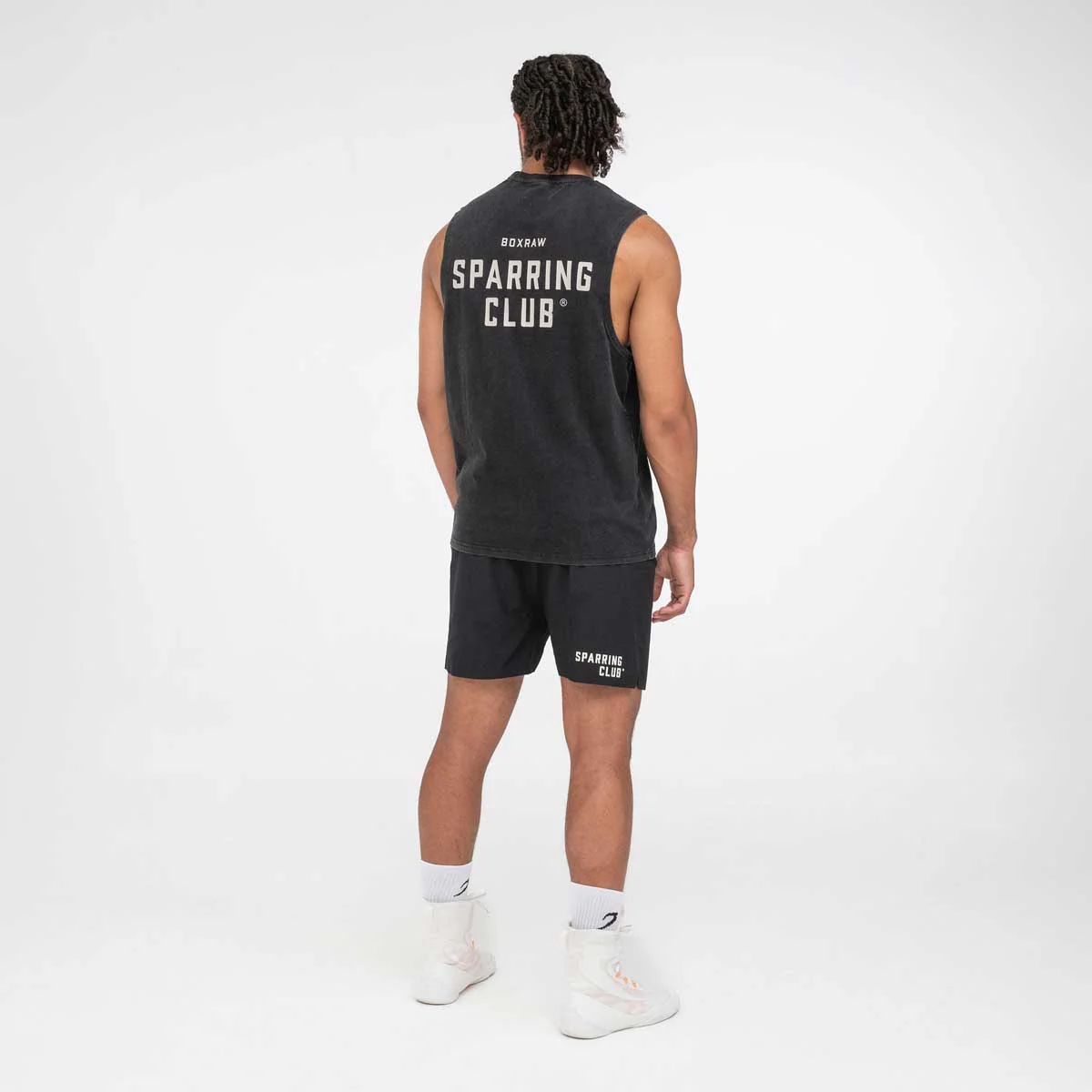 Camiseta sin mangas Boxraw Sparring Club Negro  - Image 5