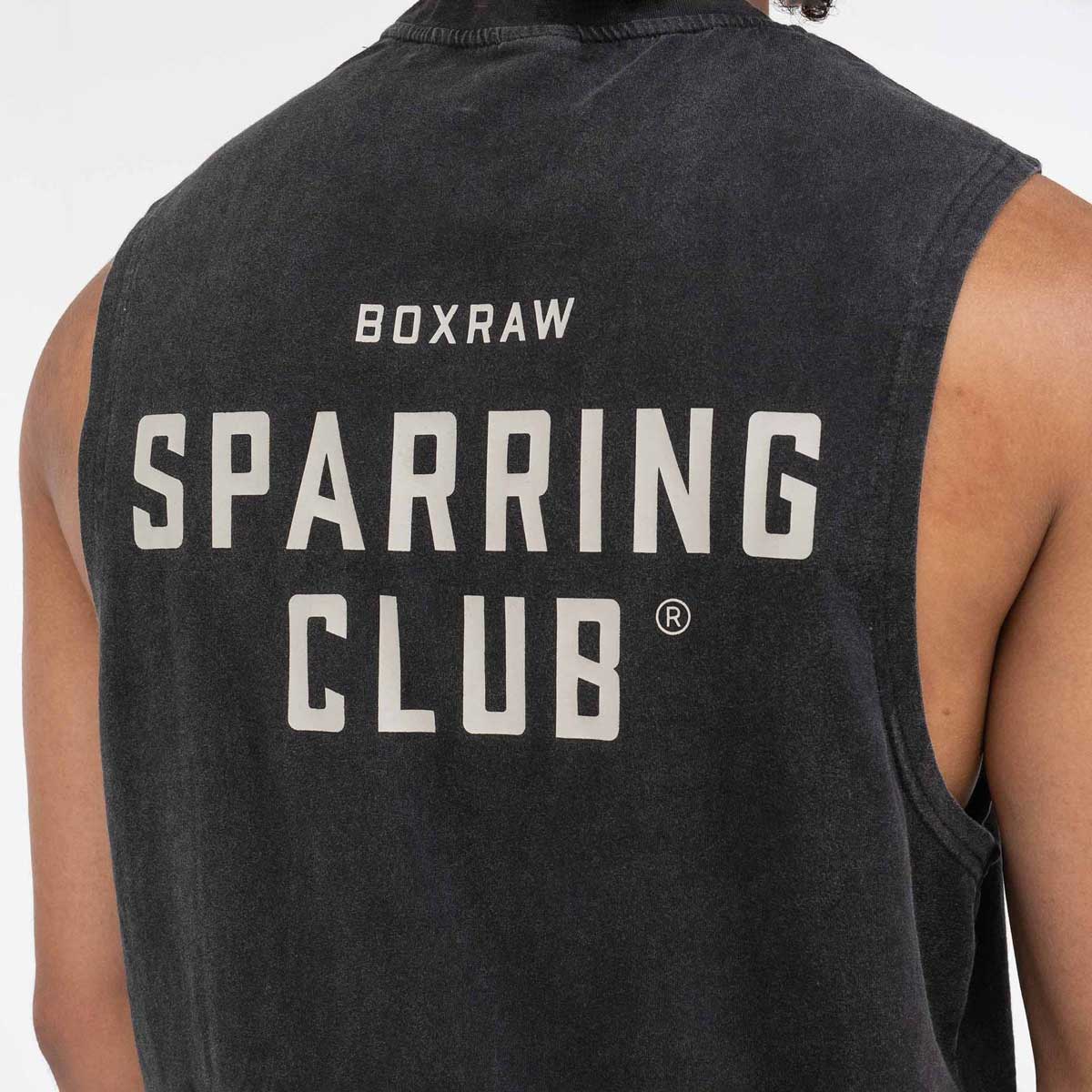 Camiseta sin mangas Boxraw Sparring Club Negro  - Image 8
