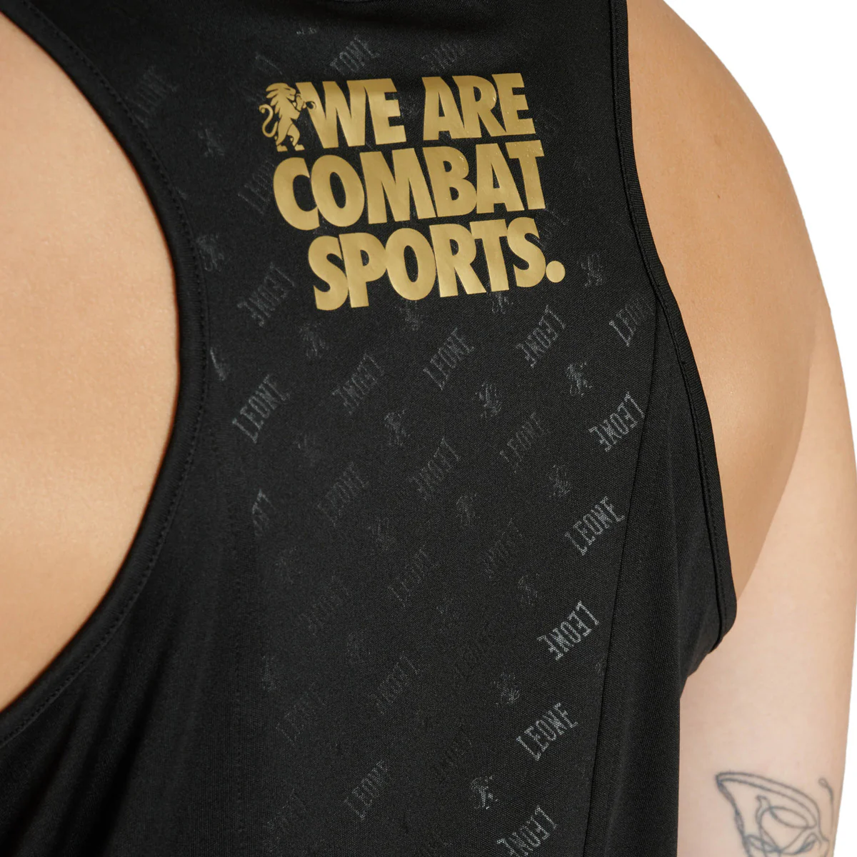 Camiseta sin mangas mujer Leone DNA ABX729 Negro - Image 3