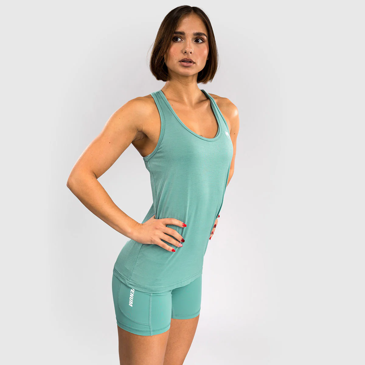 Camiseta sin mangas Mujer Venum Essential Verde agua  - Image 2