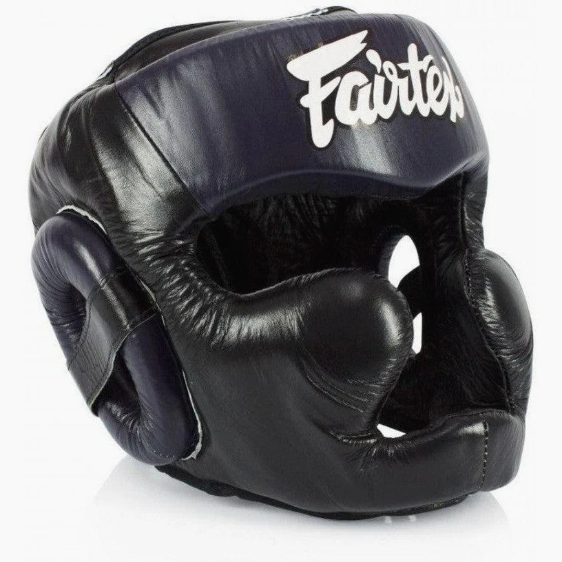 Casco Fairtex Diagonal Vision Sparring HG13 Negro-azul  - Image 2