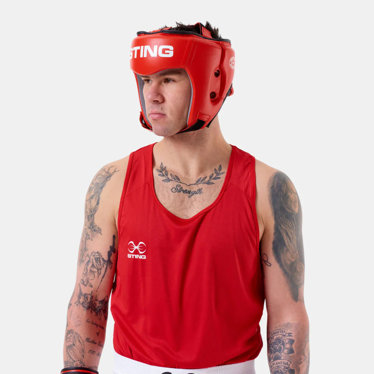Caschetto Sting Competition Aprobado World Boxing Rojo  - Image 3
