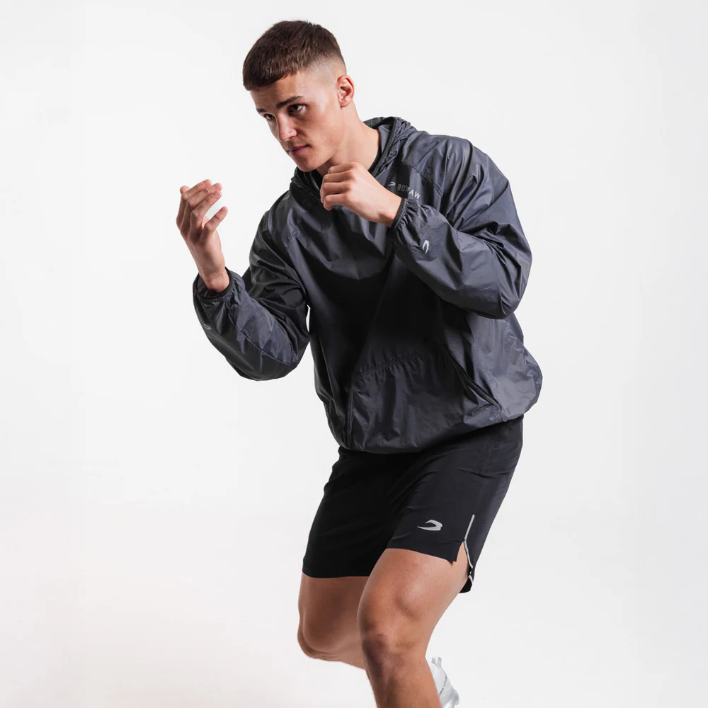 Chaqueta cortavientos Boxraw Genaro Oversize negra - Image 5