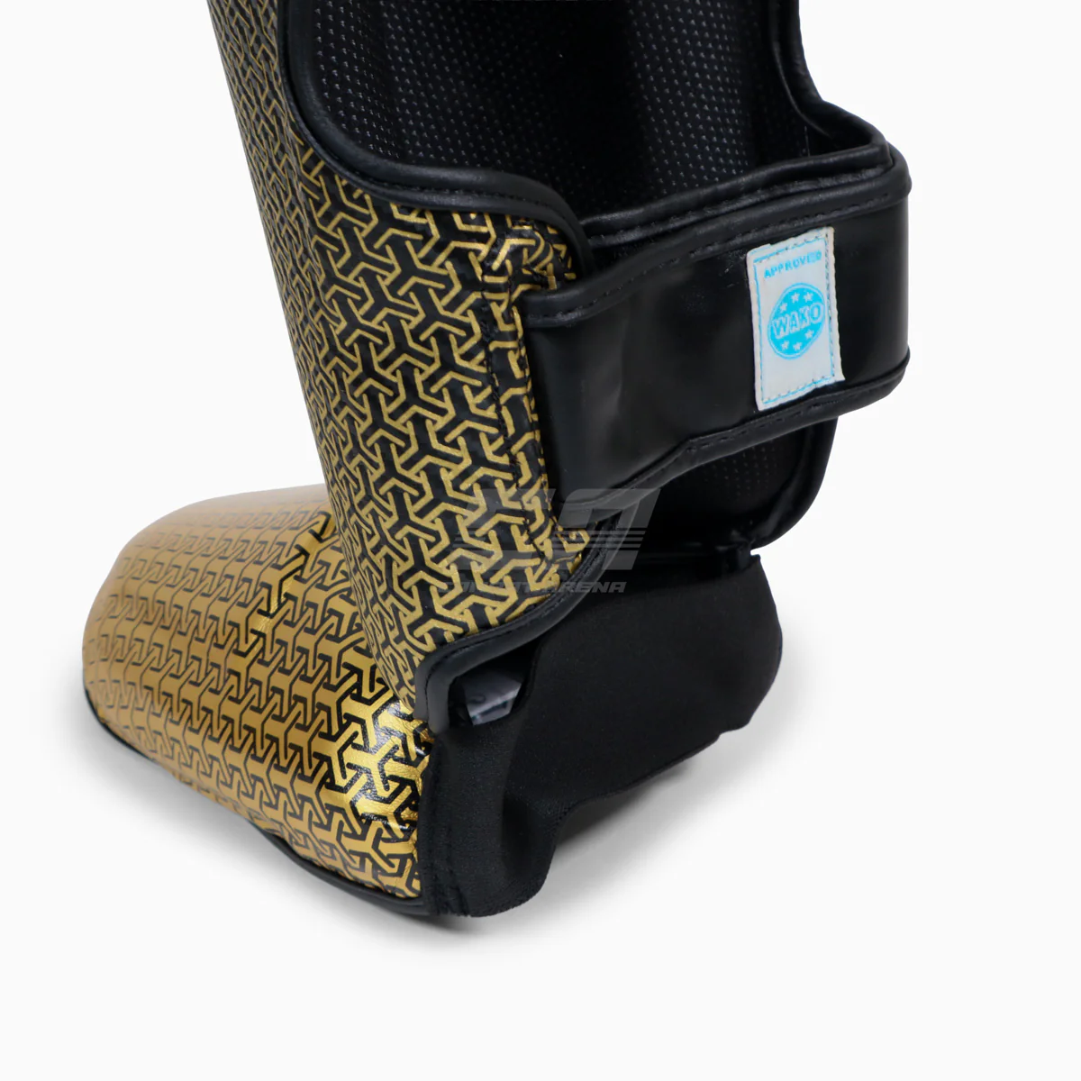 Espinilleras con parapiede Adidas Pro Kickboxing WAKO Negro-oro - Image 4