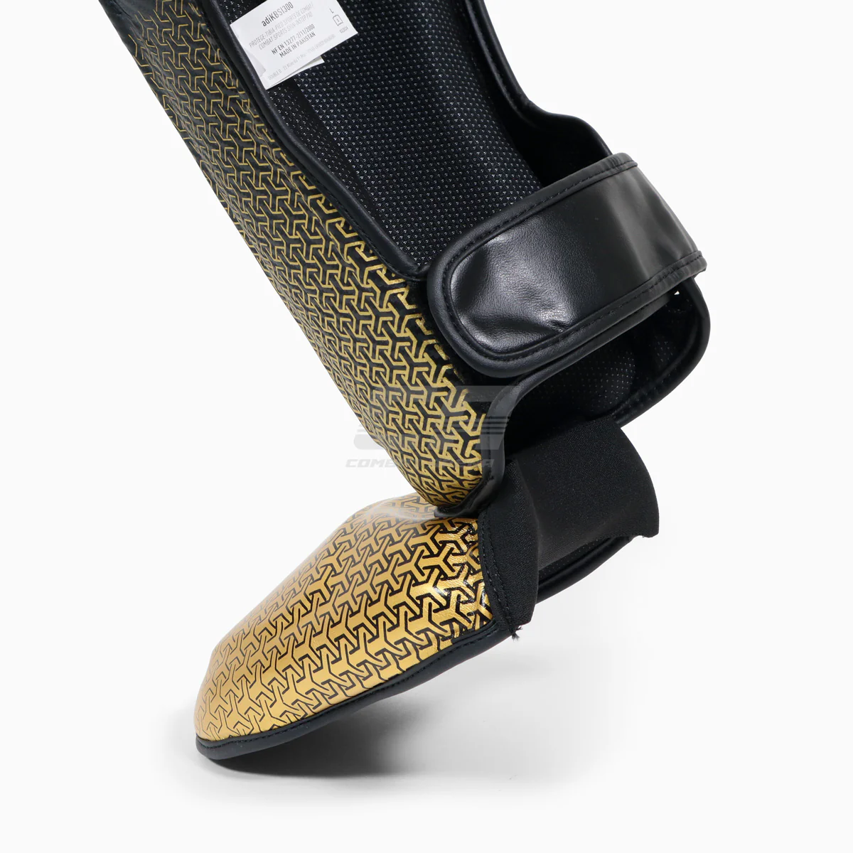 Espinilleras con parapiede Adidas Pro Kickboxing WAKO Negro-oro - Image 5