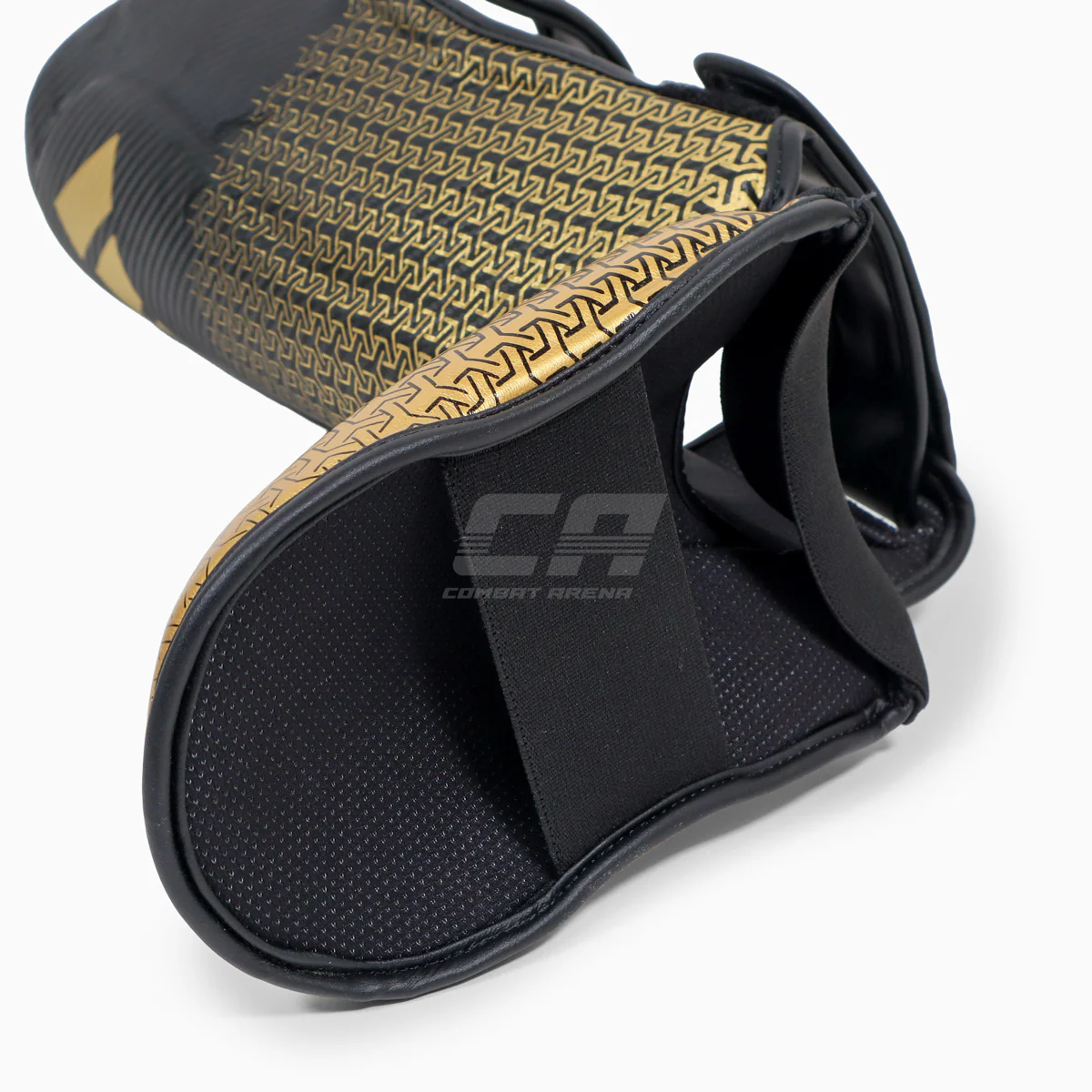 Espinilleras con parapiede Adidas Pro Kickboxing WAKO Negro-oro - Image 7