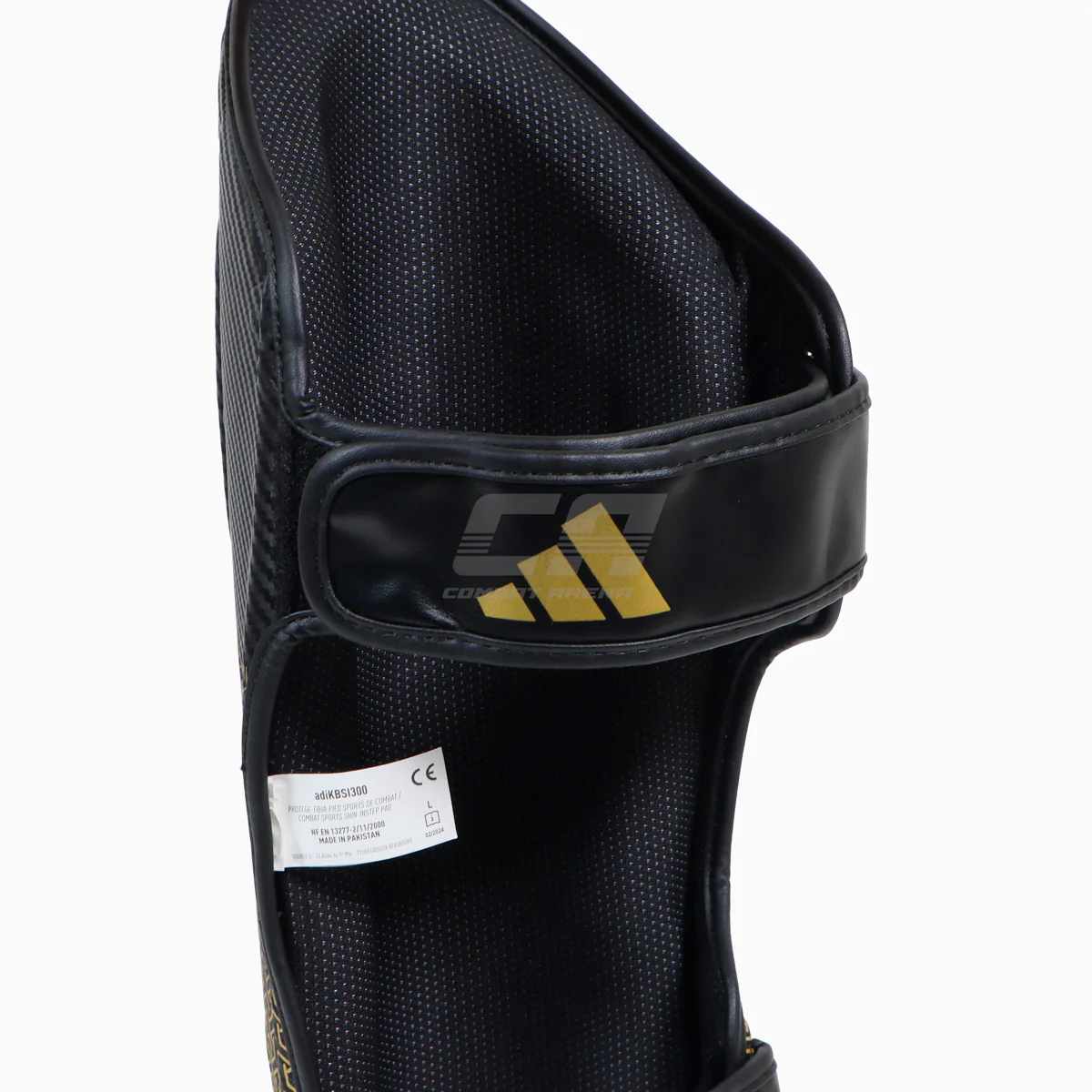 Espinilleras con parapiede Adidas Pro Kickboxing WAKO Negro-oro - Image 8