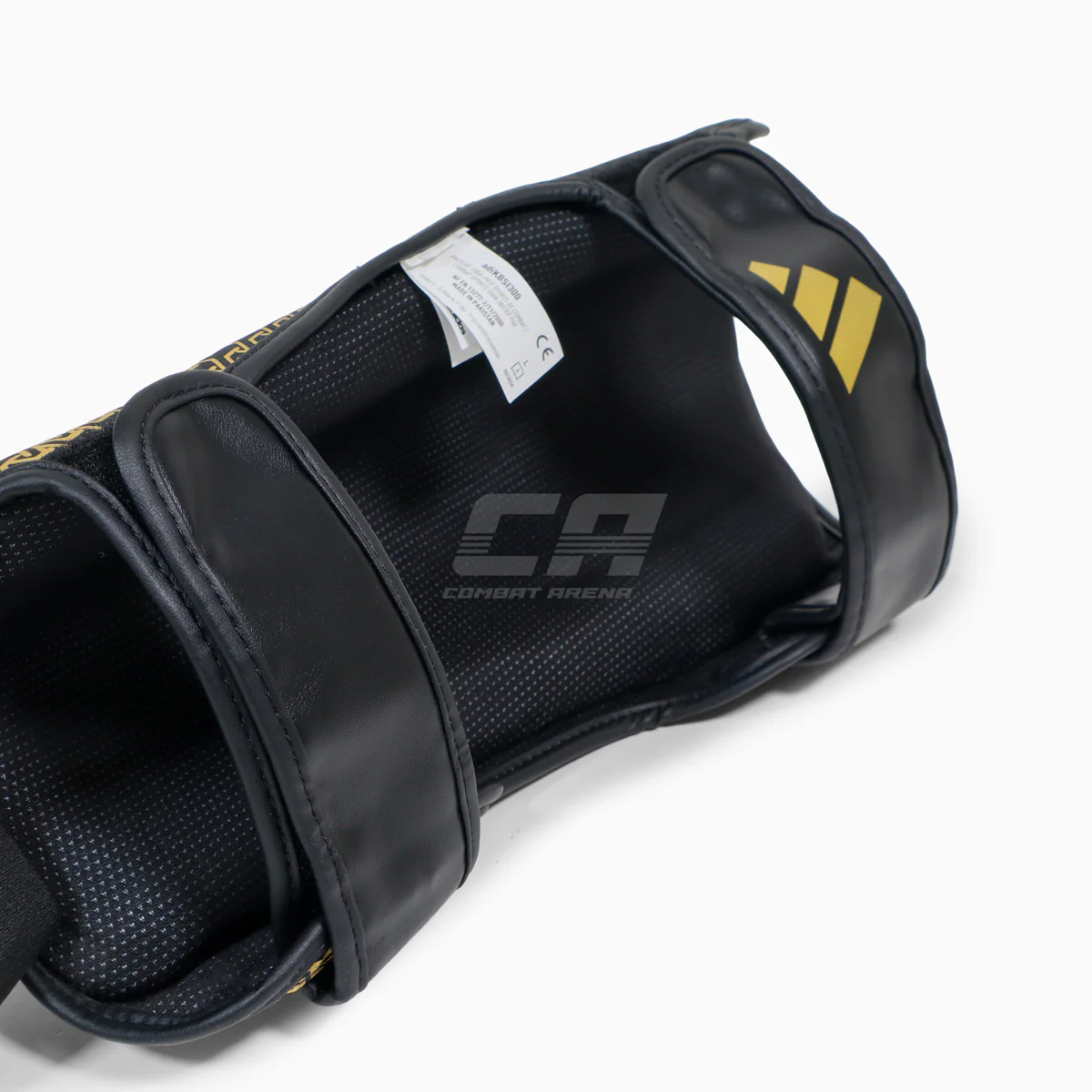 Espinilleras con parapiede Adidas Pro Kickboxing WAKO Negro-oro - Image 9