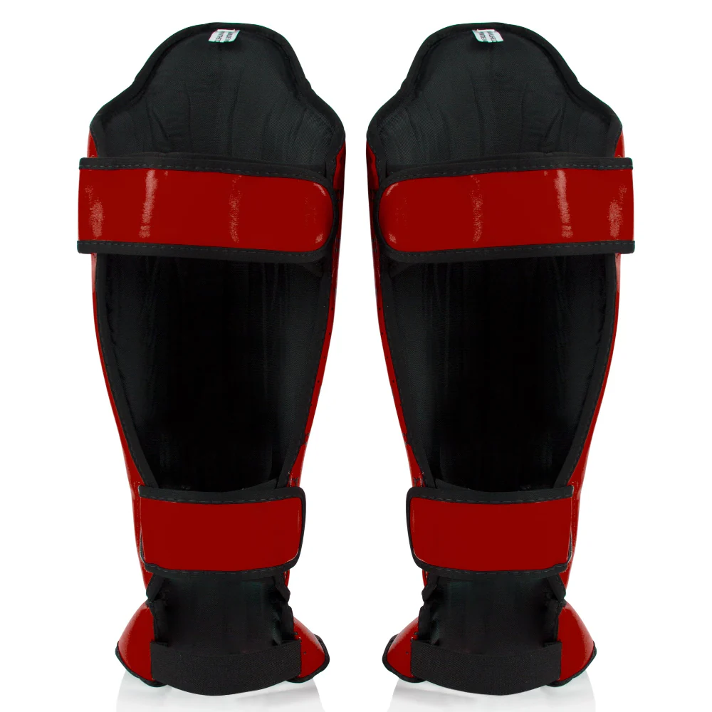 Espinilleras Fairtex Competición SP5 con parapiés Rojo  - Image 4