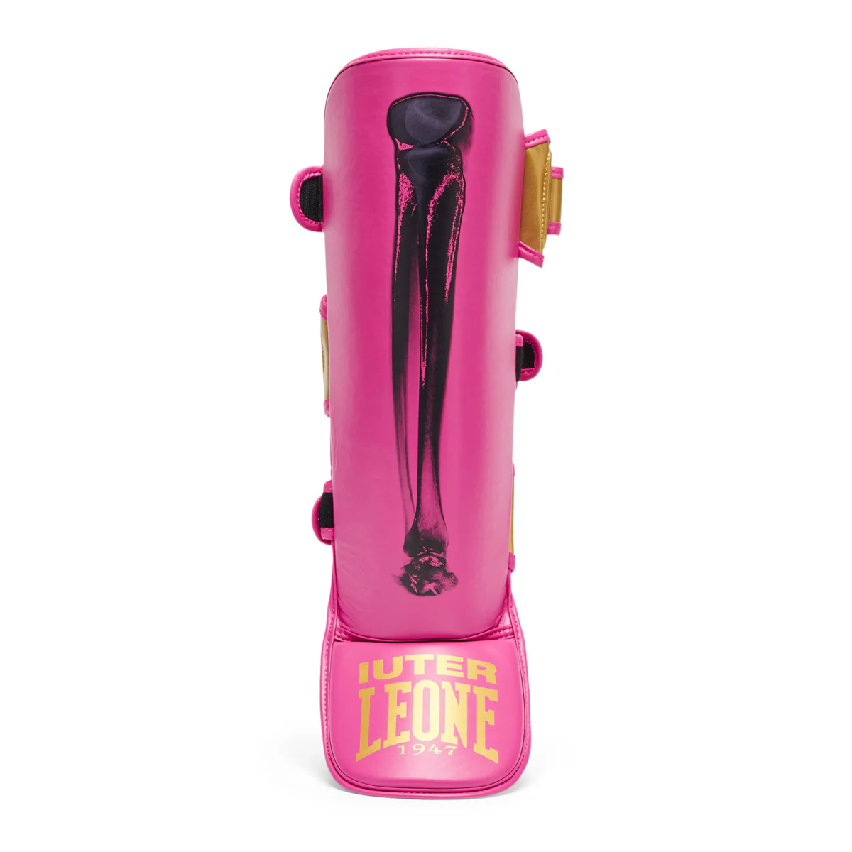 Espinilleras Leone Iuter PT01IU con parapiés Fucsia  - Image 2