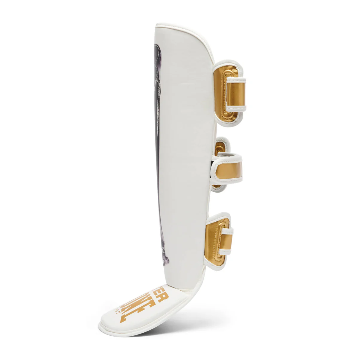 Espinilleras Leone Iuter PT01IU con parapiés Blanco - Image 3