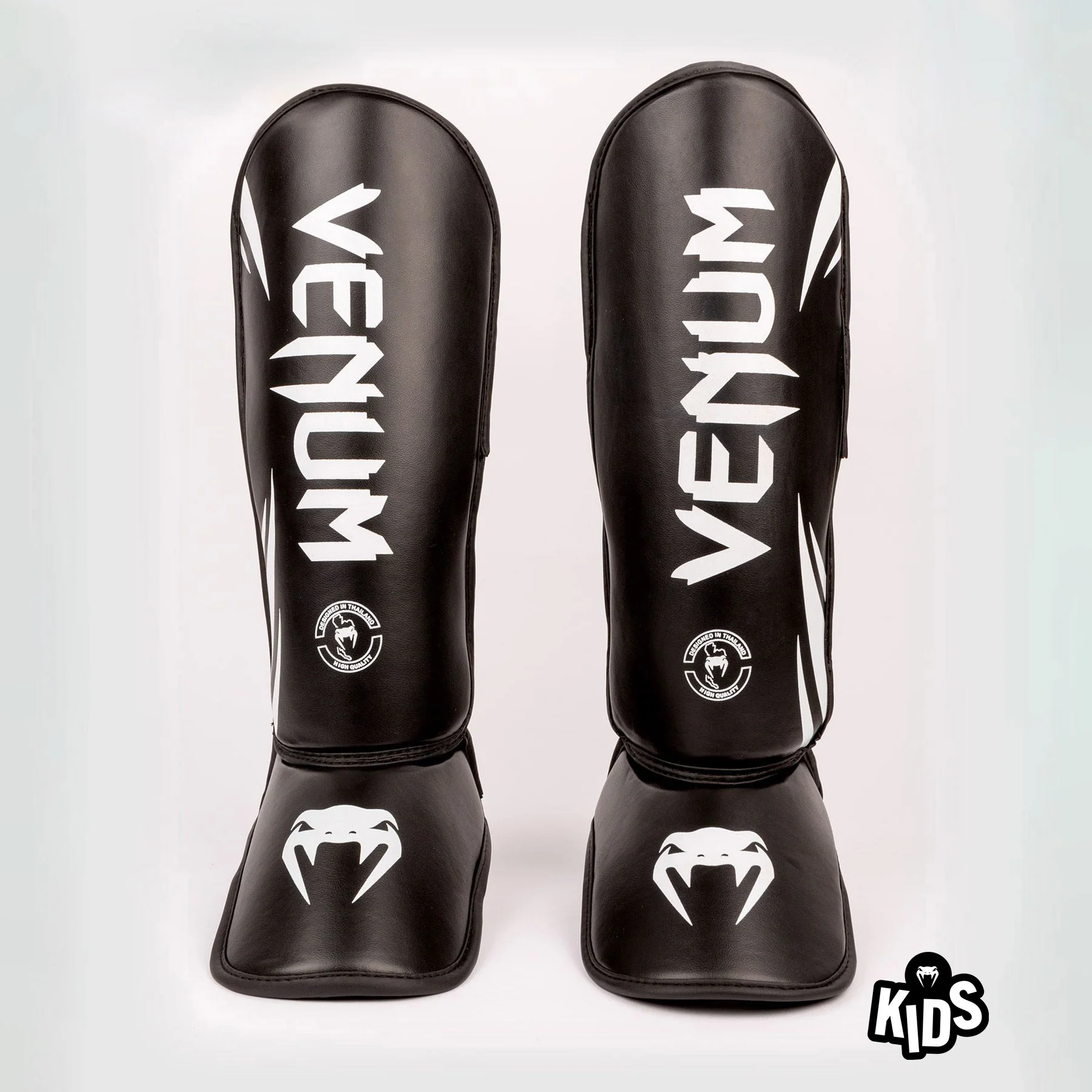 Espinilleras niño Venum Challenger Negro-blanco 