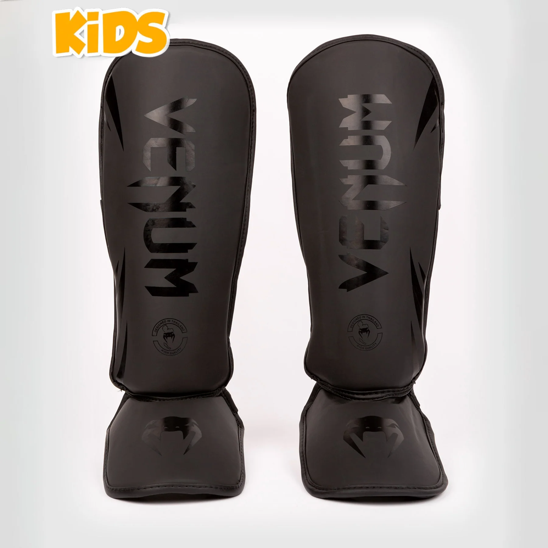 Espinilleras niño Venum Challenger Negro-negro 