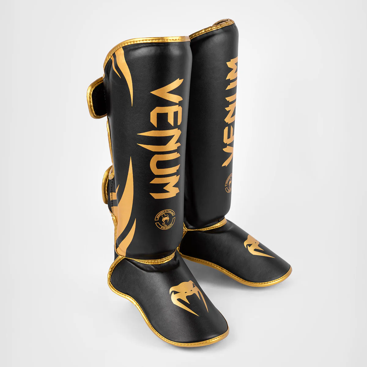 Espinilleras Venum Challenger Negro-oro  - Image 3
