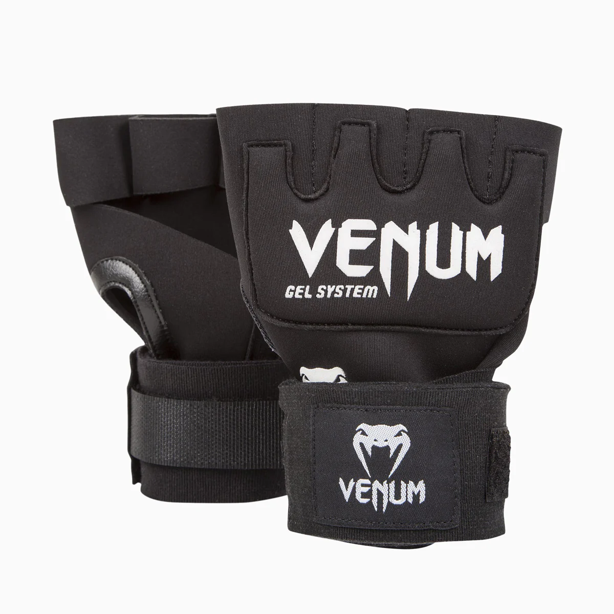 Guante-venda de boxeo en Gel Venum Kontact Quick Wraps negro 