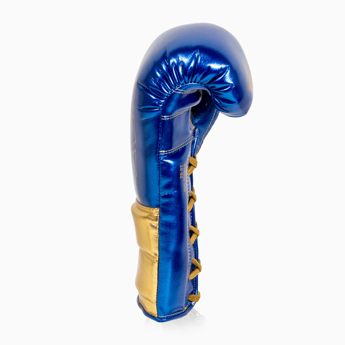 Guantes de boxeo Adidas Hybrid 500 Pro con Cordones Azul-oro  - Image 2