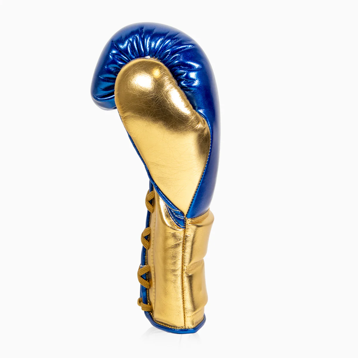 Guantes de boxeo Adidas Hybrid 500 Pro con Cordones Azul-oro  - Image 4