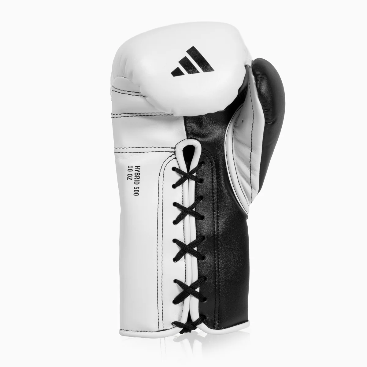 Guantes de boxeo Adidas Hybrid 500 Pro con Cordones Blanco-negro  - Image 3