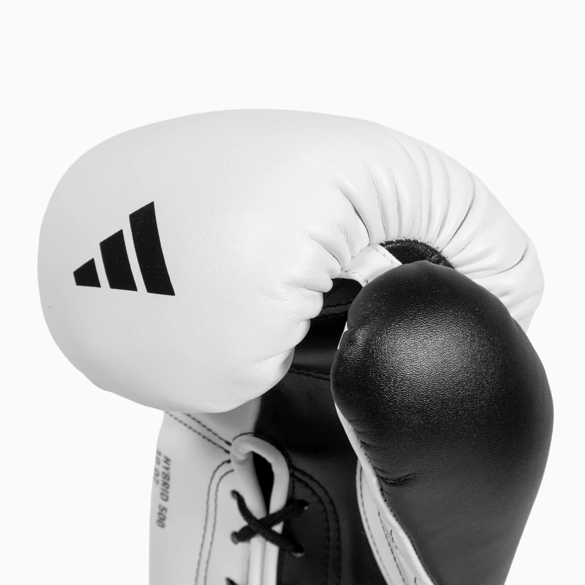 Guantes de boxeo Adidas Hybrid 500 Pro con Cordones Blanco-negro  - Image 6