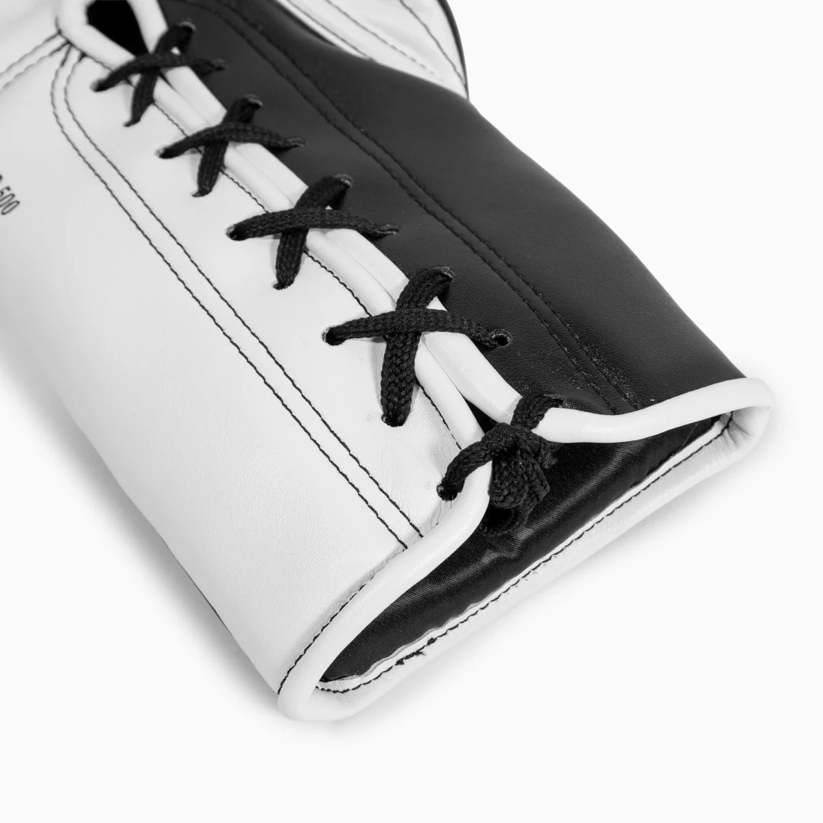 Guantes de boxeo Adidas Hybrid 500 Pro con Cordones Blanco-negro  - Image 9